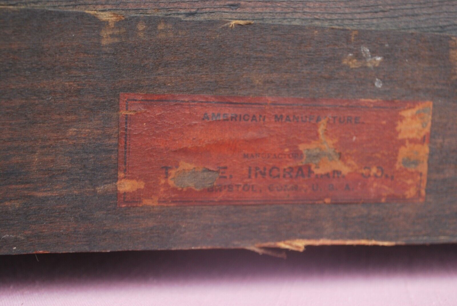 Late 1800's Ingraham Mantel Clock without Key
