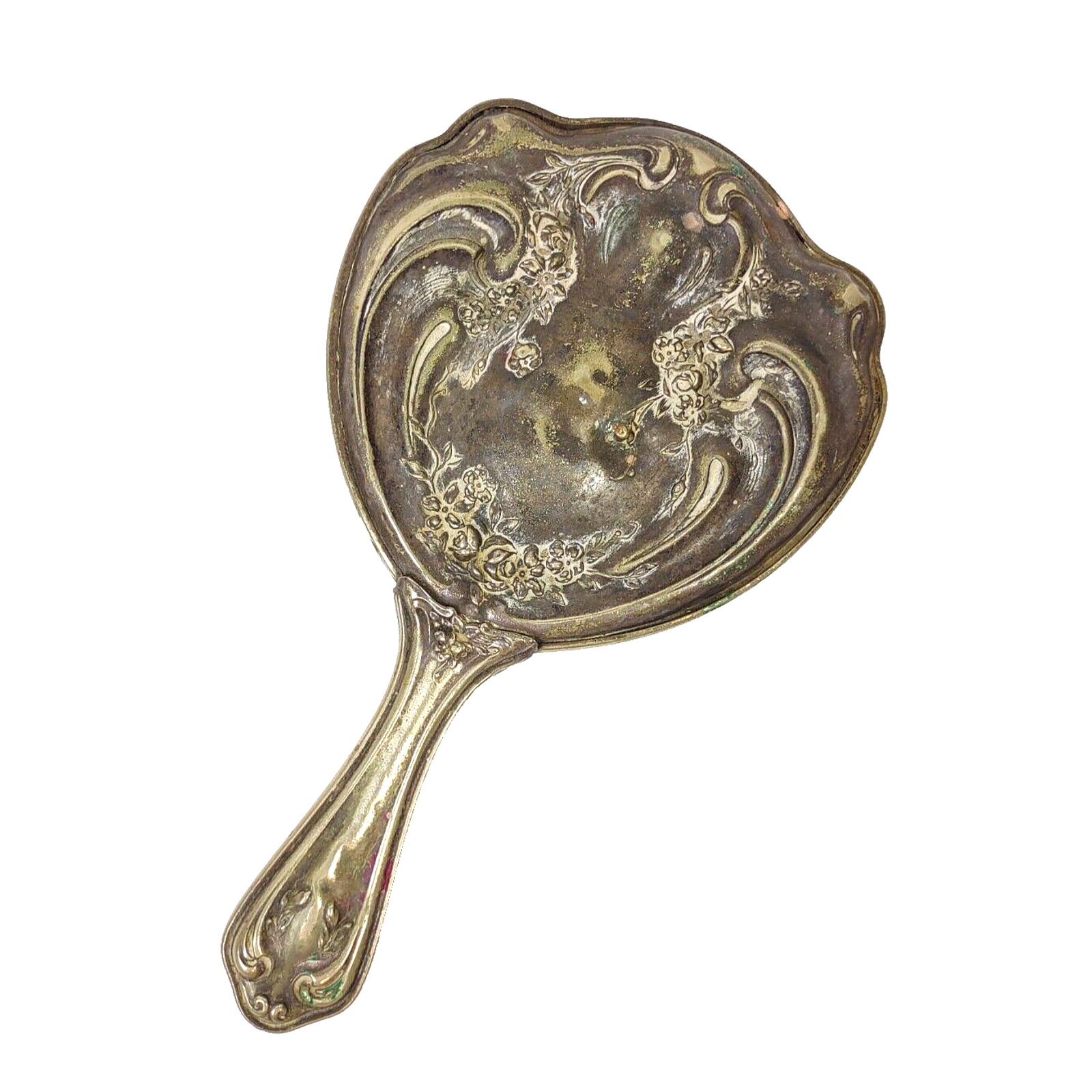 Gorham Silver Art Nouveau Vanity Mirror, 1900's