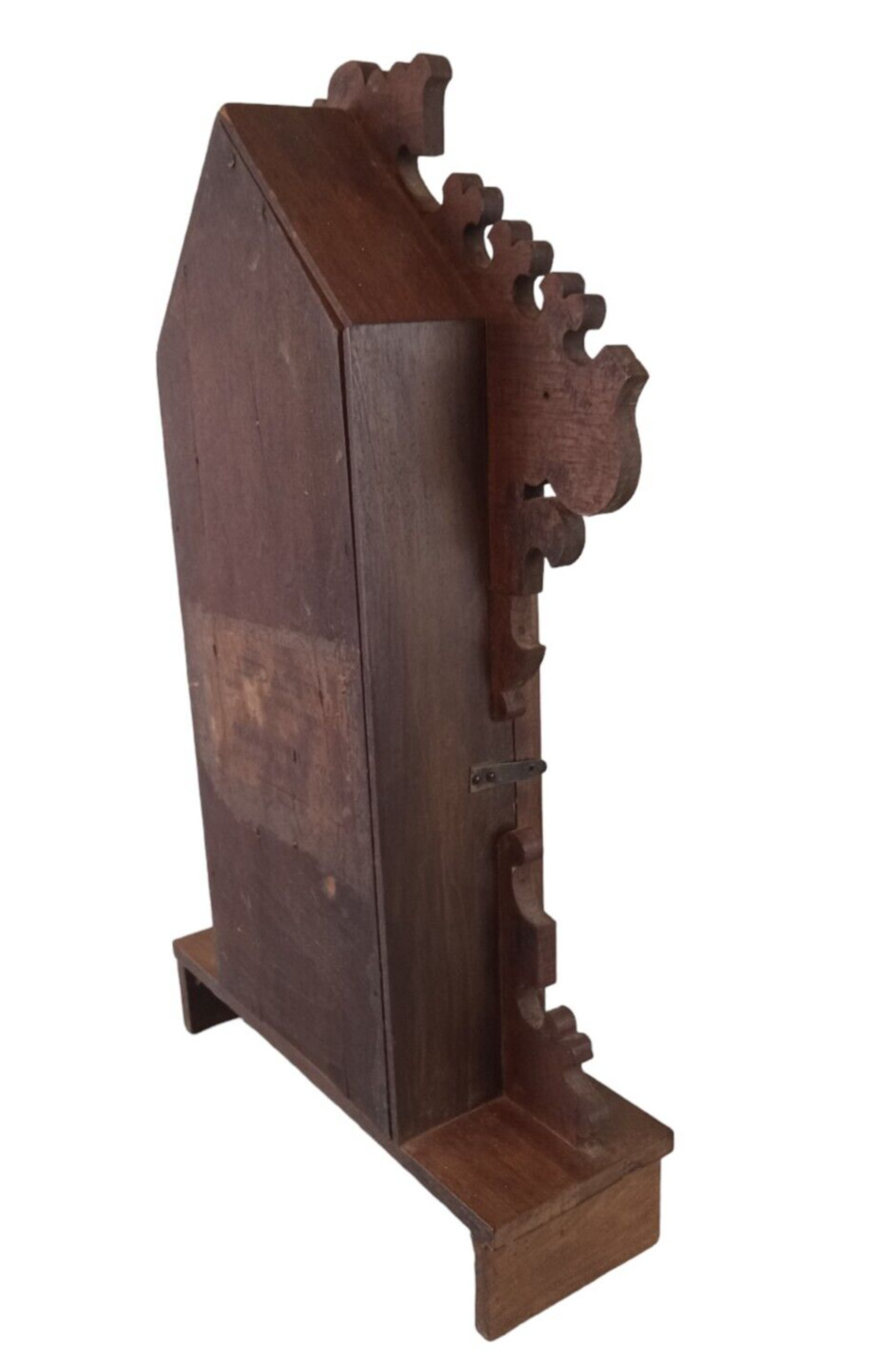 1800's E.N. WELCH Carved Oak Victorian Mantel Clock
