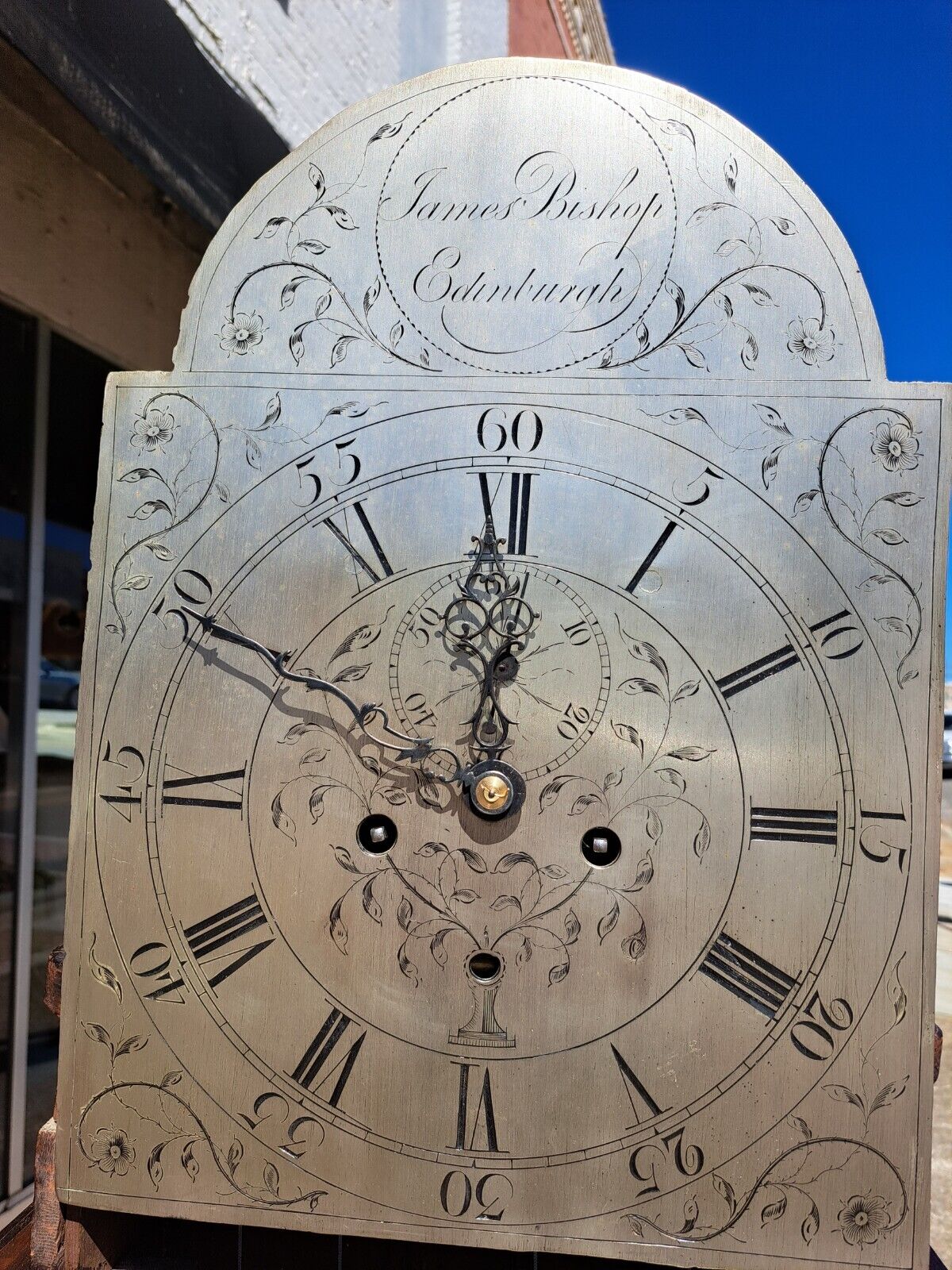 Scottish Mahogany Tall Case Clock from 18th Century