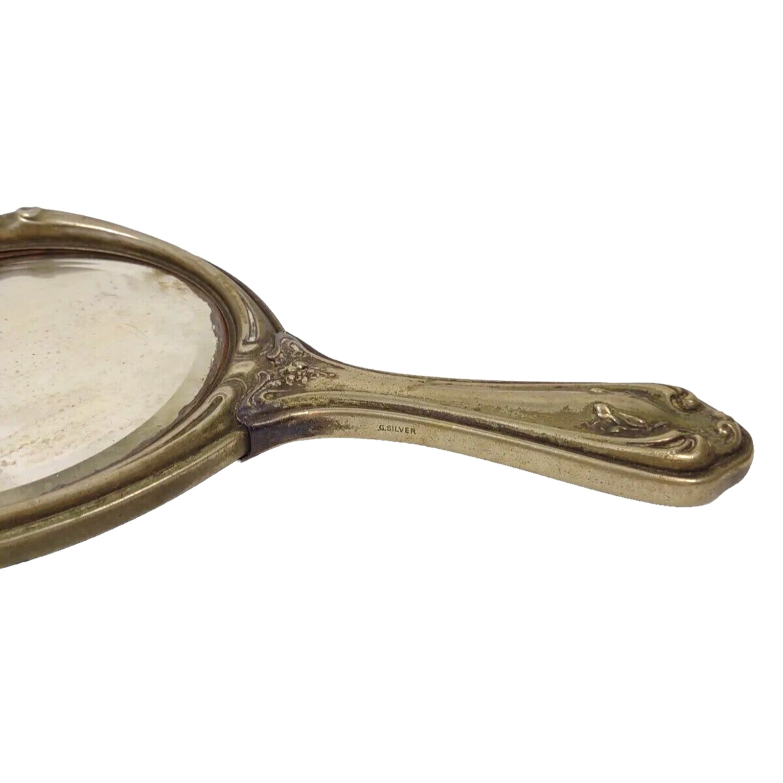 Gorham Silver Art Nouveau Vanity Mirror, 1900's