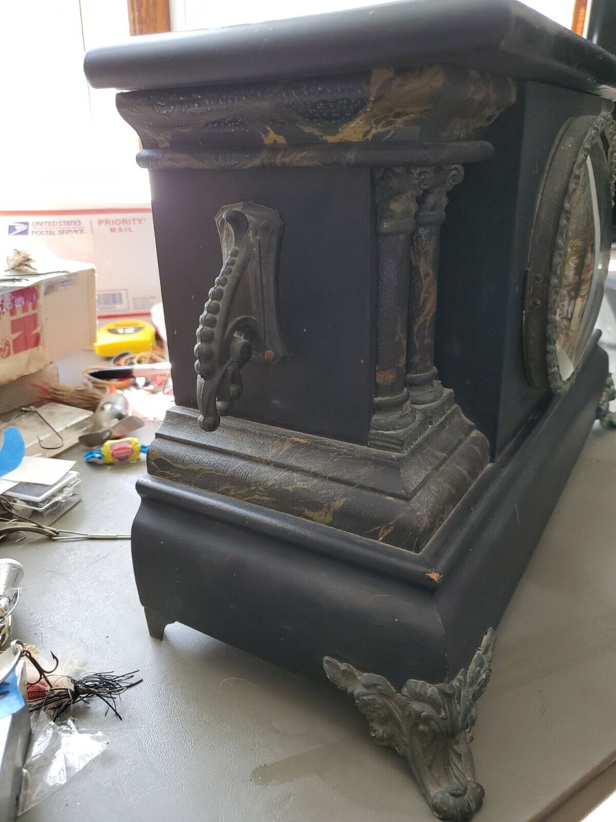 1800's E. Ingraham Company Mantel Clock, Key Included