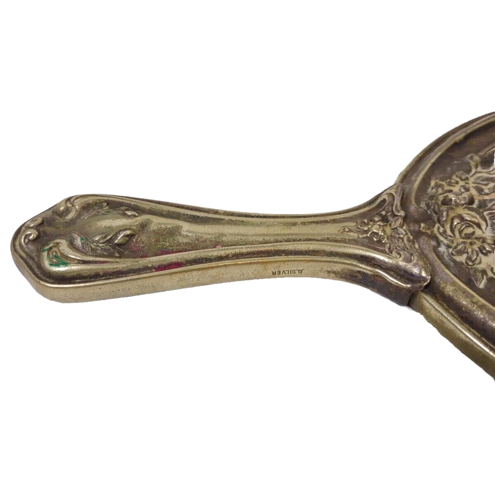 Gorham Silver Art Nouveau Vanity Mirror, 1900's