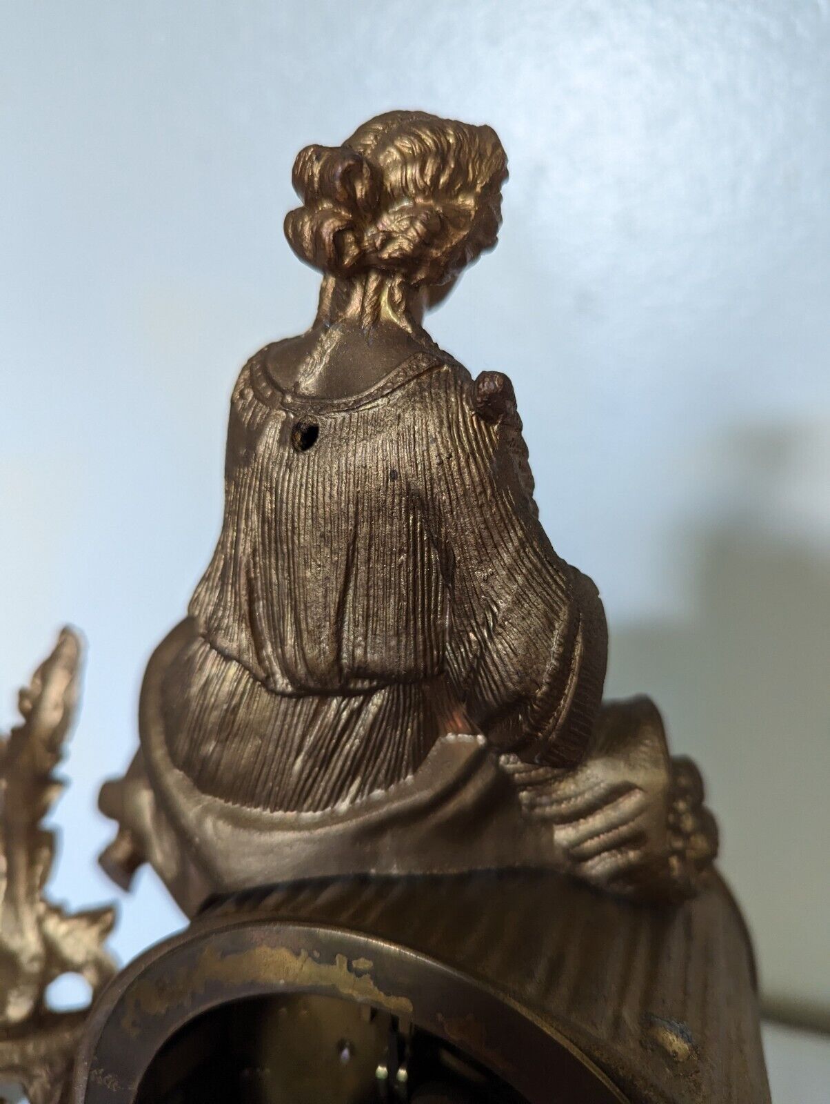 French Japy Freres Spelter Clock from 1800s, Restoration