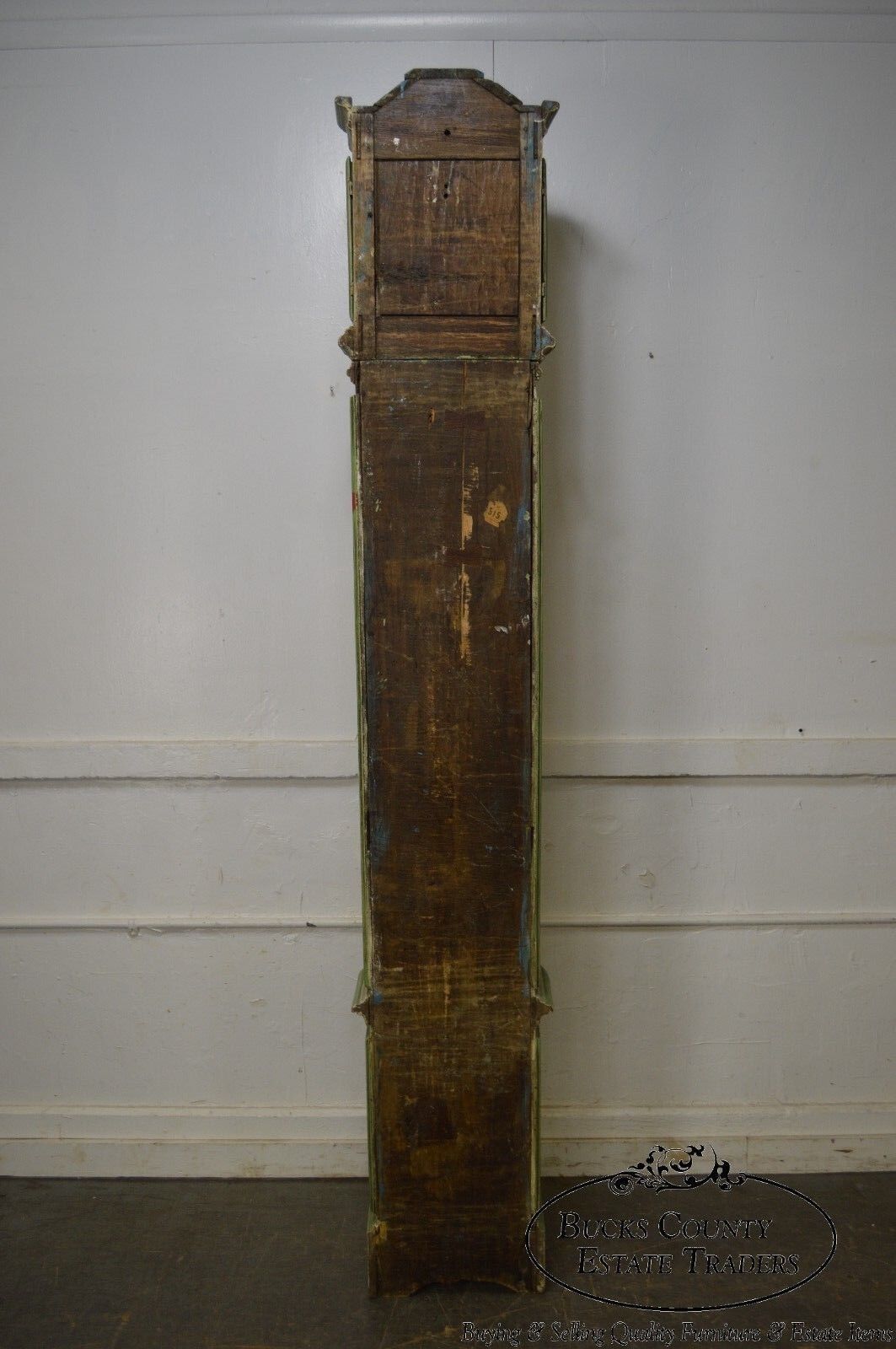 French Louis XV Hand Painted Long Case Clock