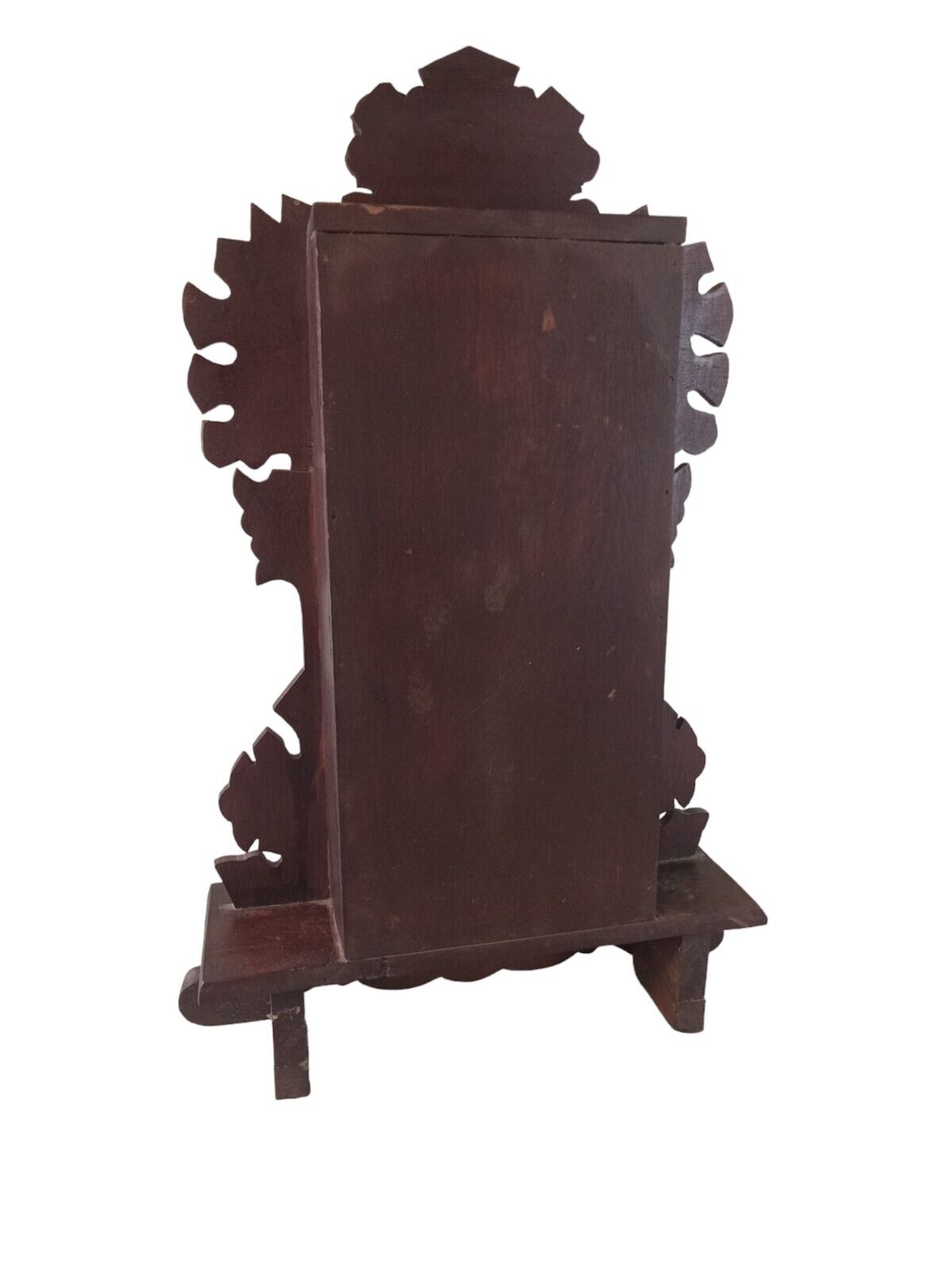 1800's Waterbury Dark Oak Victorian Mantel Clock - Working