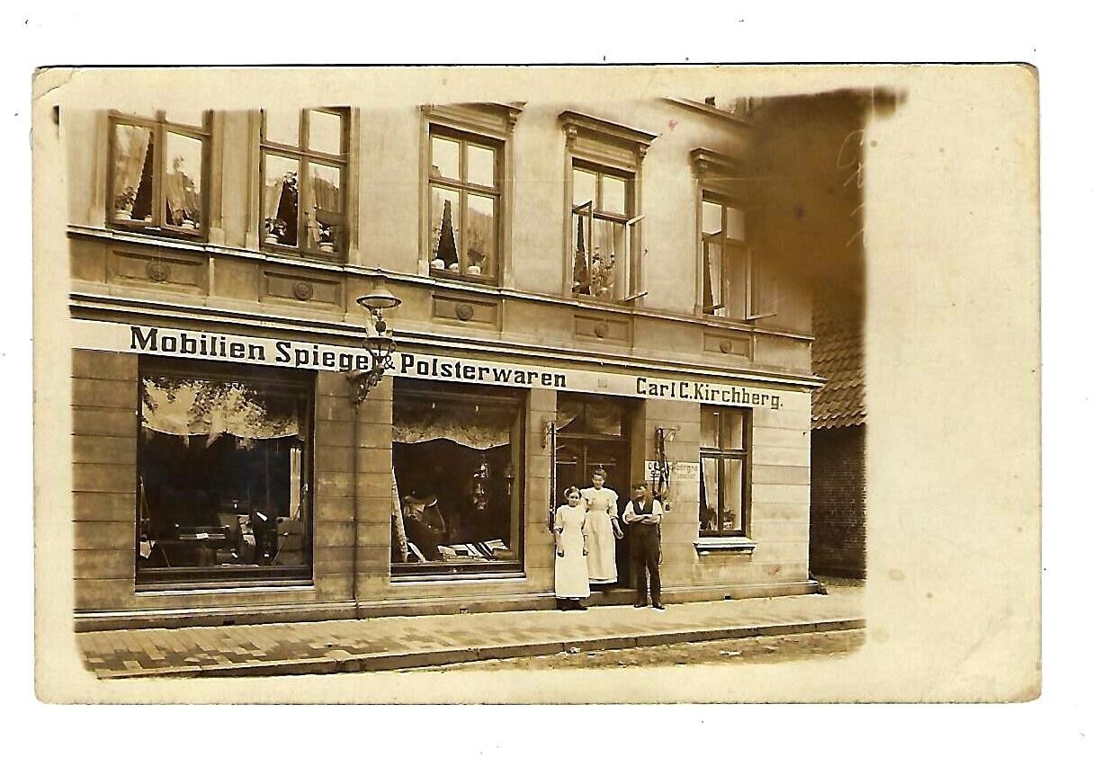 Antique RPPC Carl C. Kirchberg Germany Furniture Mirrors