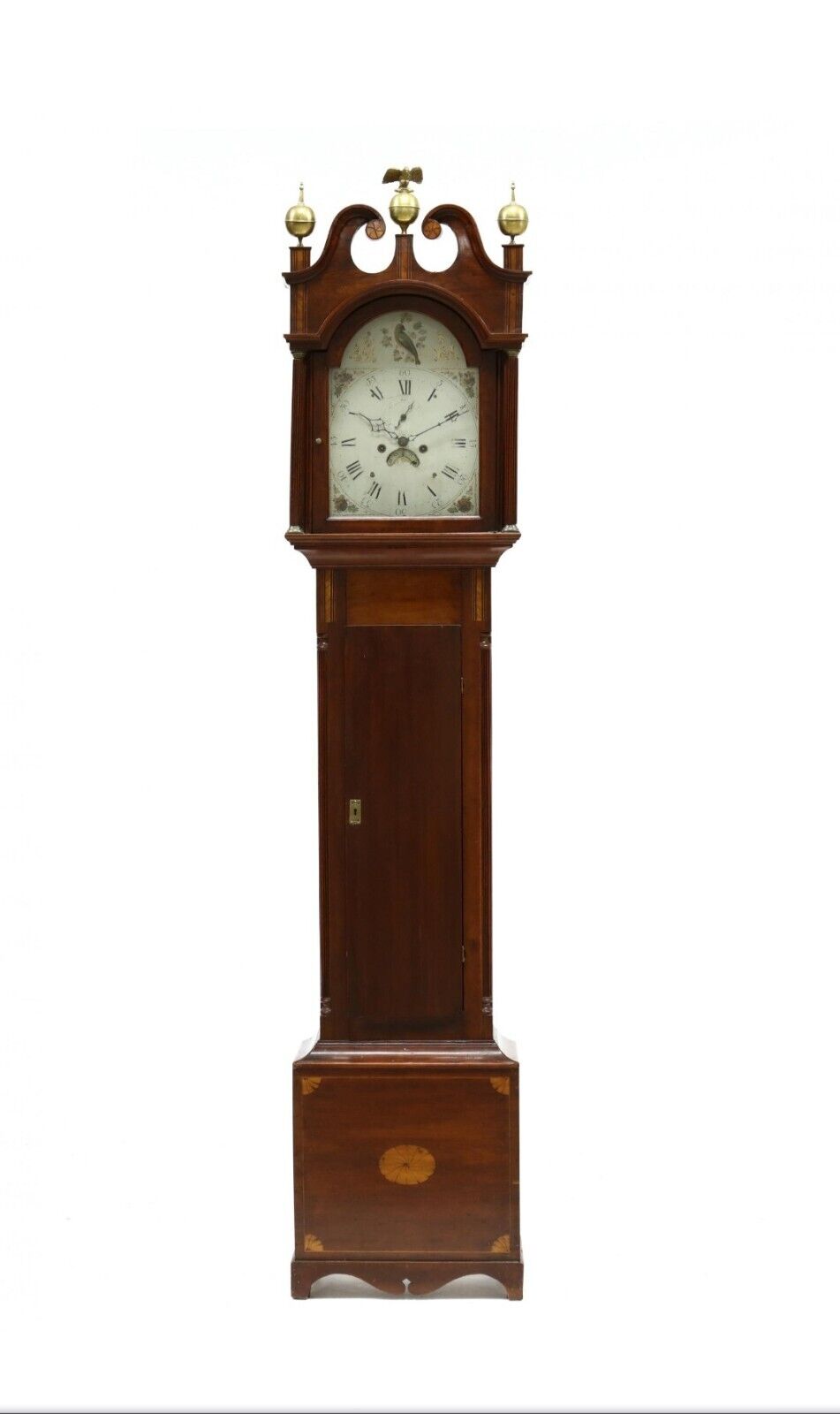 19th Century American Mahogany Tall Case Clock