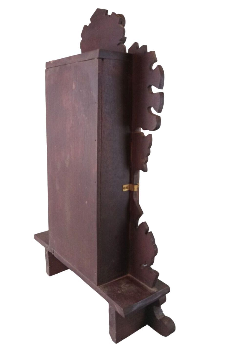 1800's Waterbury Dark Oak Victorian Mantel Clock - Working