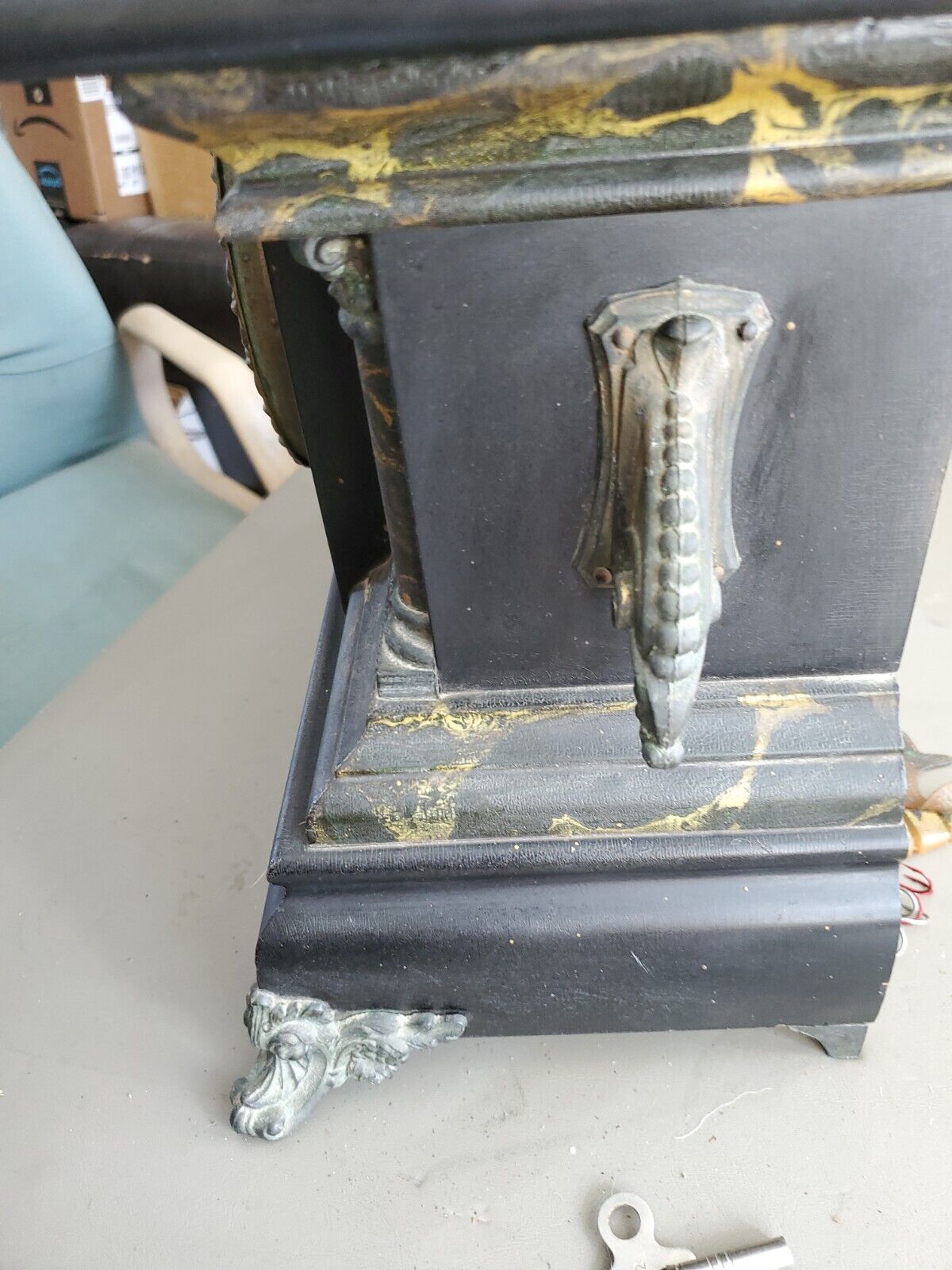 1800's E. Ingraham Company Mantel Clock, Key Included