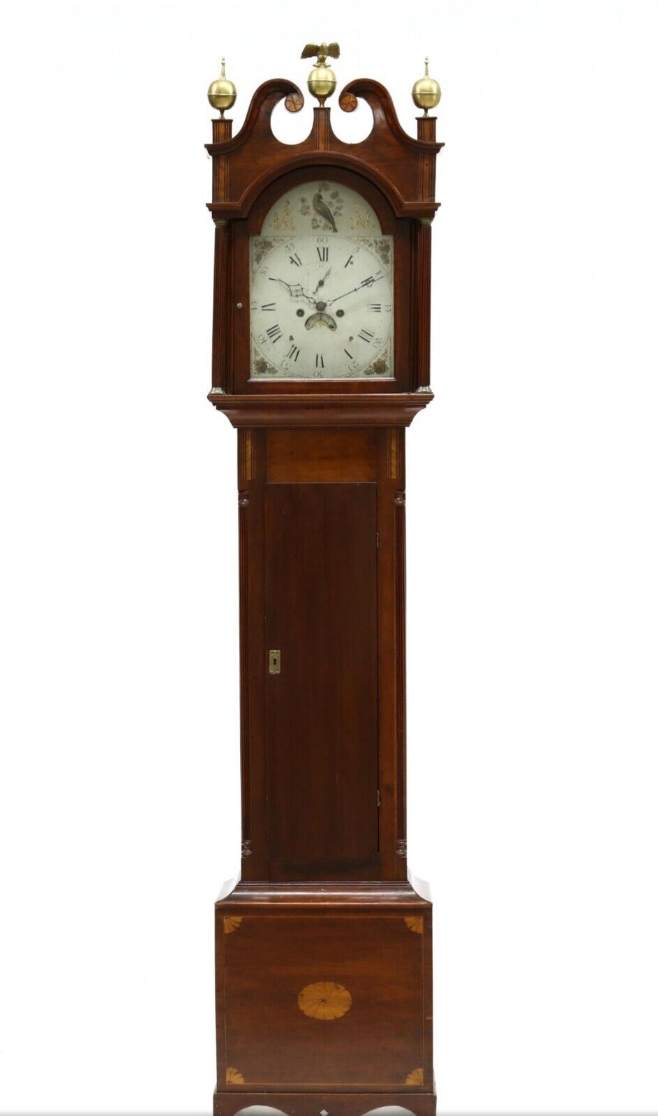 19th Century American Mahogany Tall Case Clock