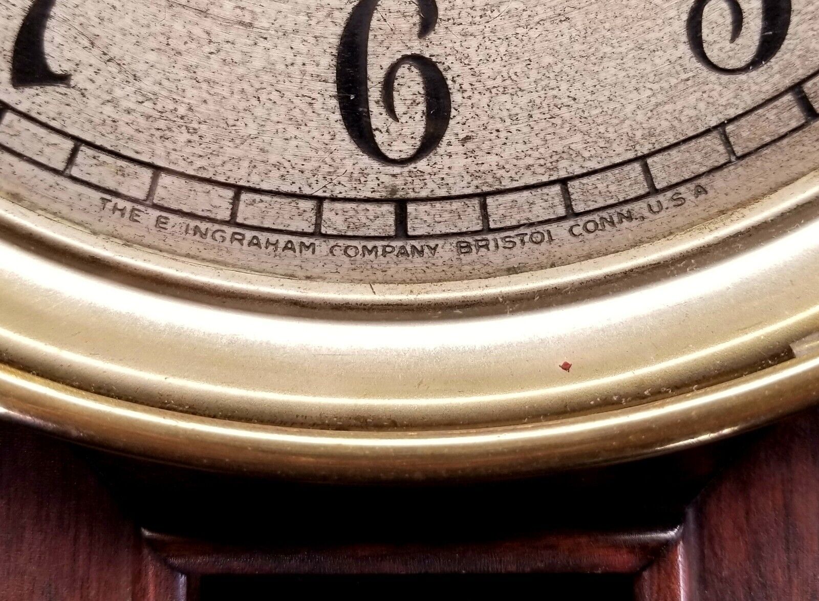 1800s E Ingraham Antique Banjo Clock with Pendulum