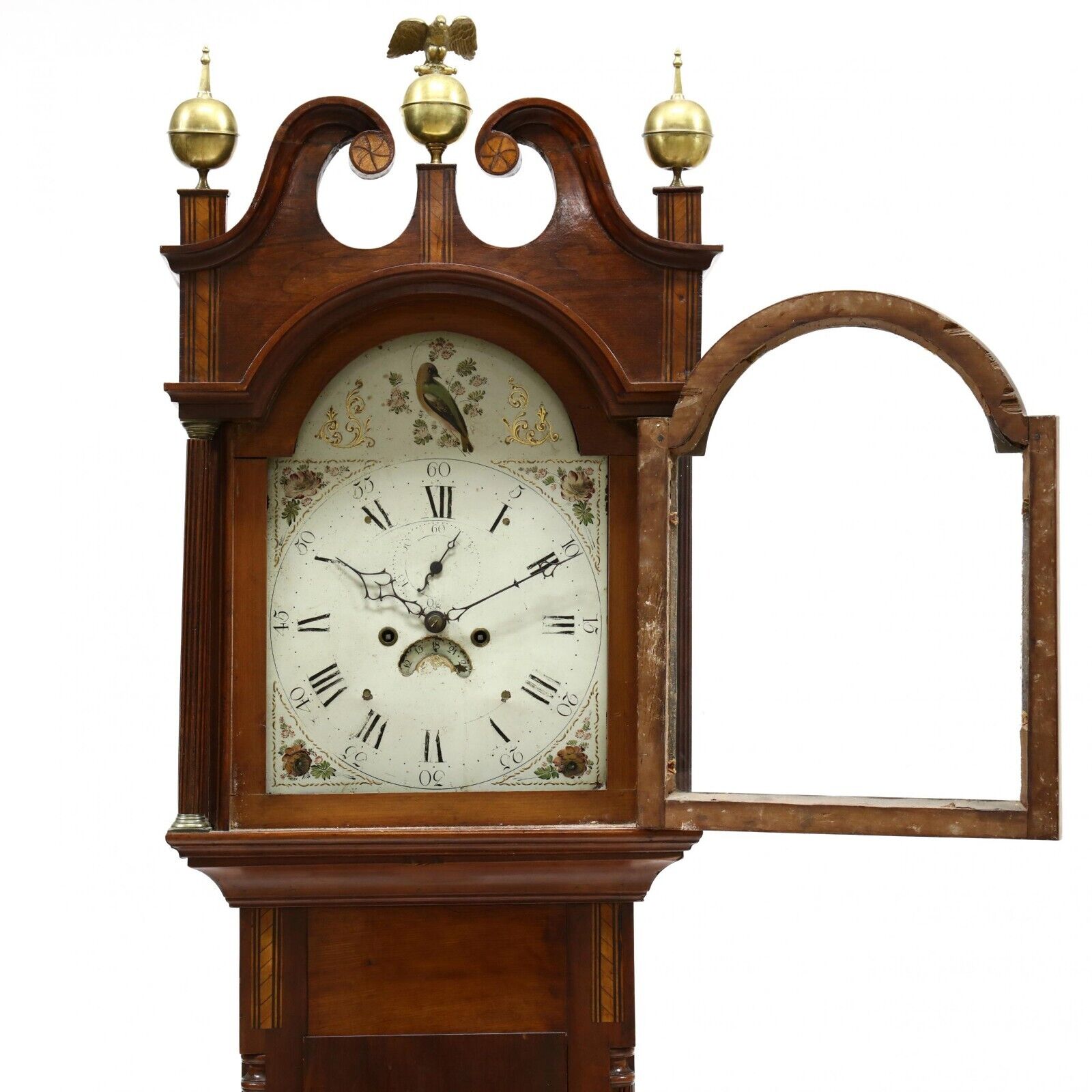 19th Century American Mahogany Tall Case Clock