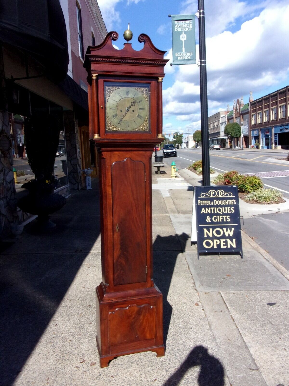 18th Century English Mahogany Tall Case Clock