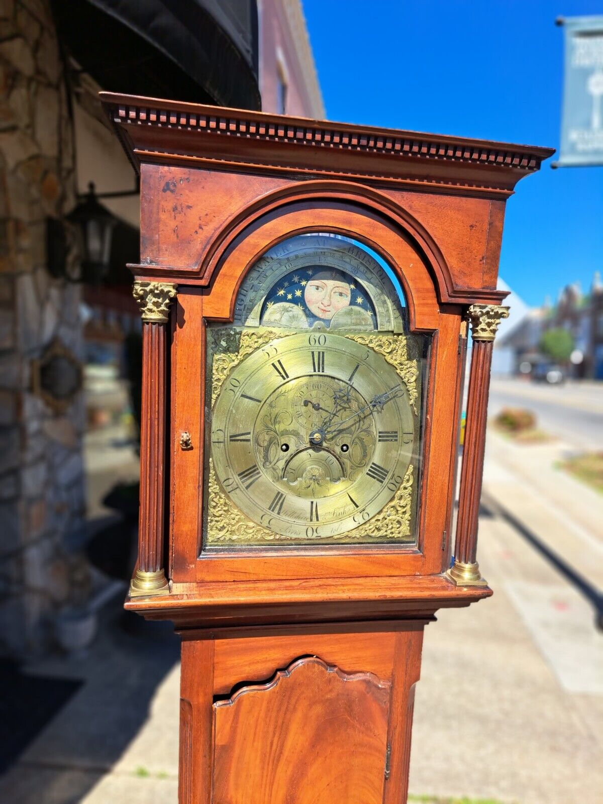 18th Century English Mahogany Tall Case Clock - Exceptional