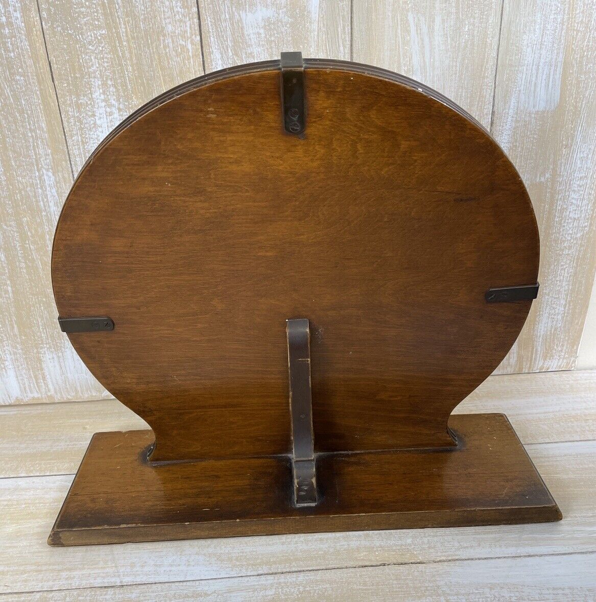 Antique Art Deco Travel Vanity Mirror 17"x19"x6