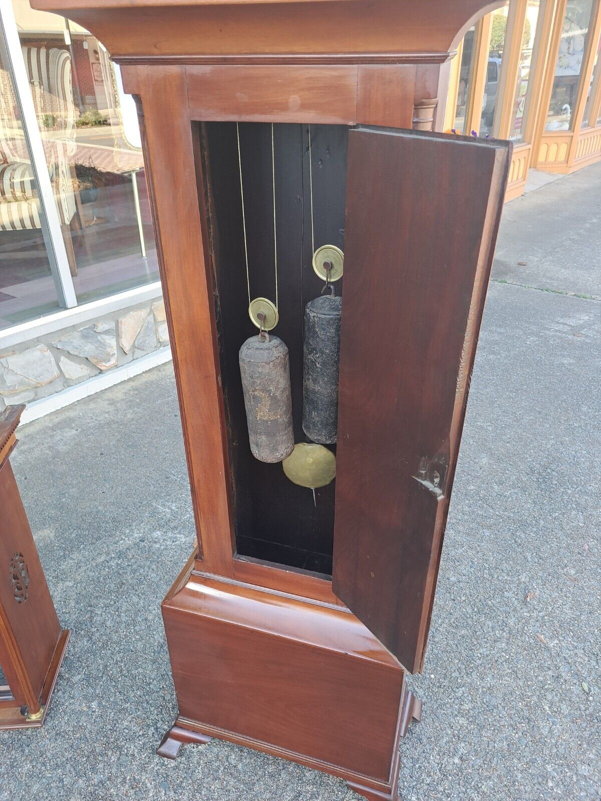 Elegant 19th Century English Mahogany Tall Case Clock