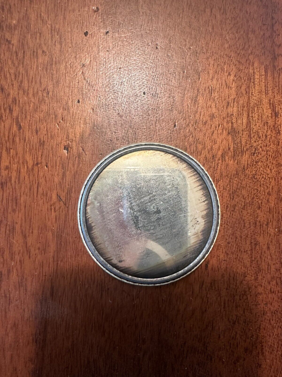 Antique Pocket Mirror - Early 1900s Young Girl