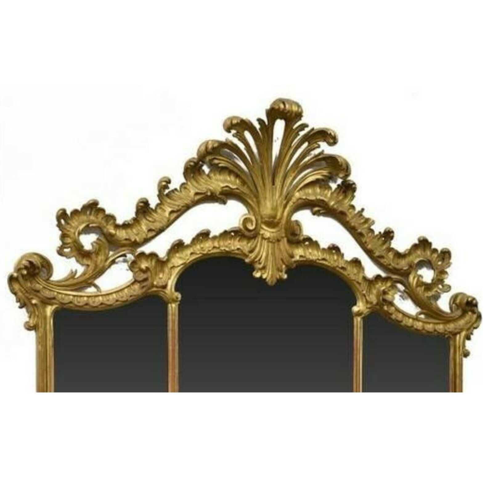 Ornate Gold Gilt Venetian Antique Mirror, Early 1900s
