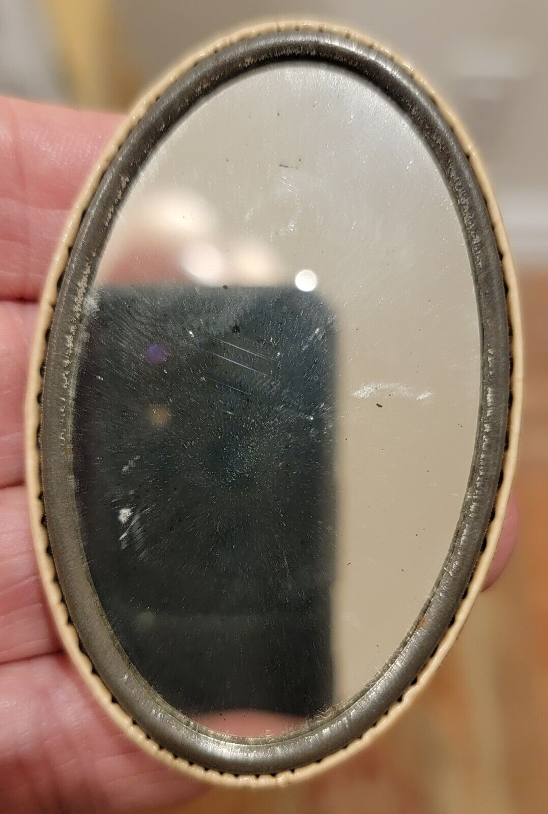 Antique BROOKS & ROSENTHAL Nude Woman Pocket Mirror