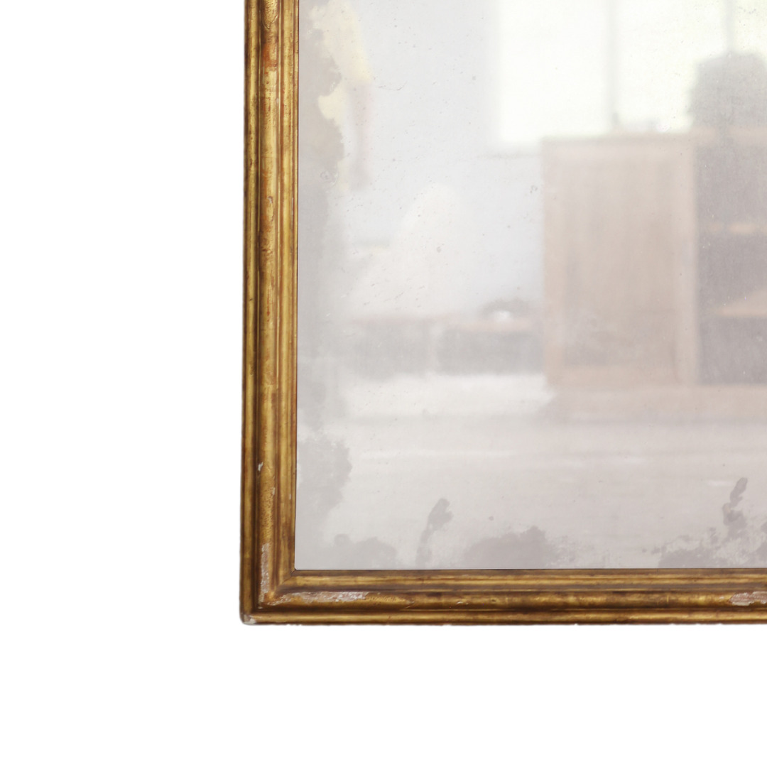 18th Century Trumeau Mirror, Original Glass