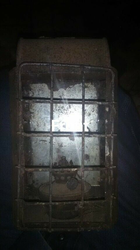 1800s Mirrored Kerosene Railroad Lantern - Rare Collectible
