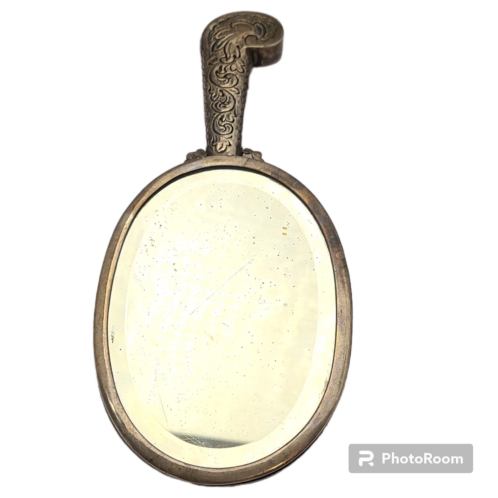 Art Nouveau Hand Mirror Birmingham/W.Clark Sterling Silver