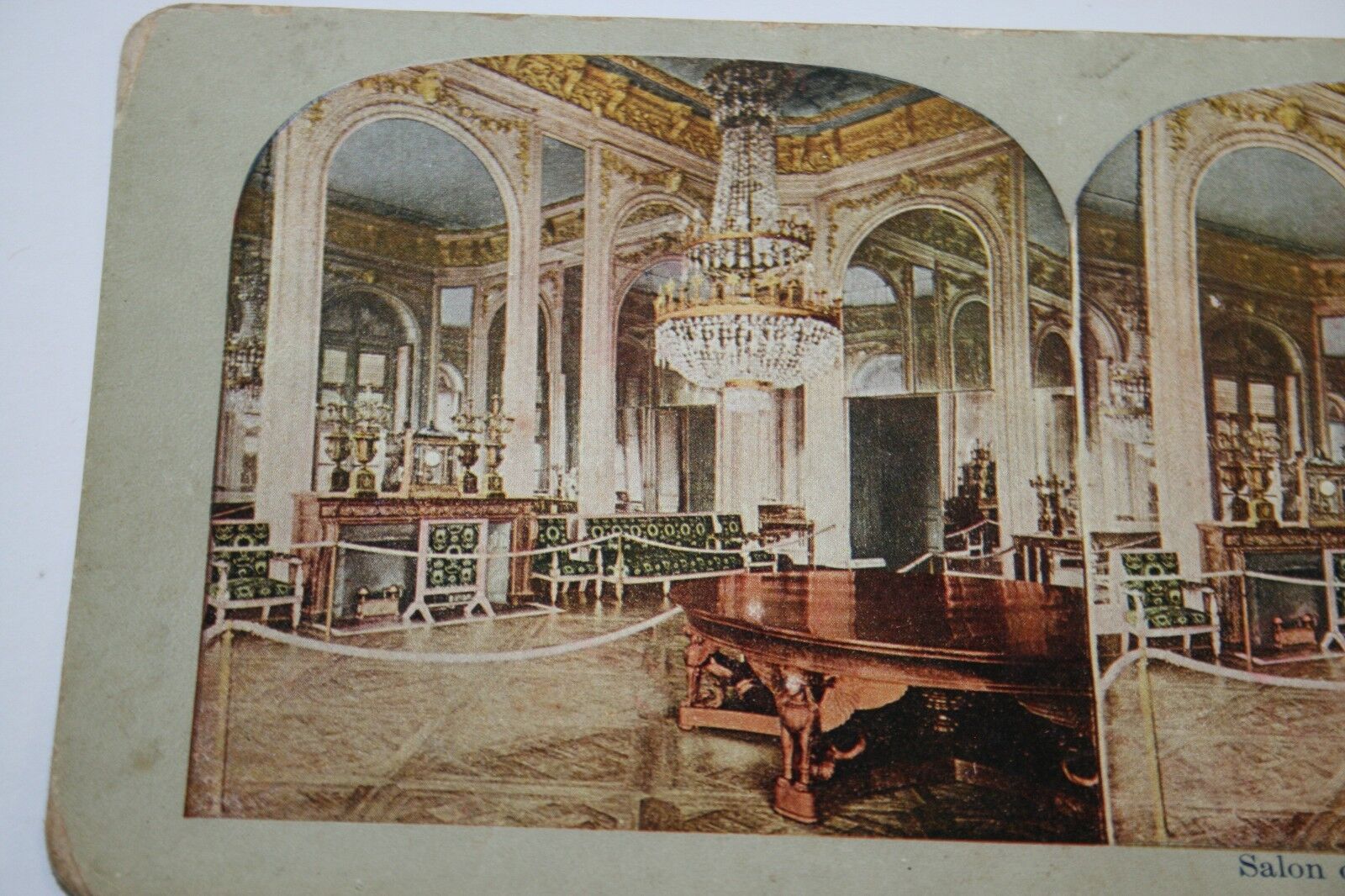 Antique 1900's French Petit Trianon Palace Stereoview Mirror