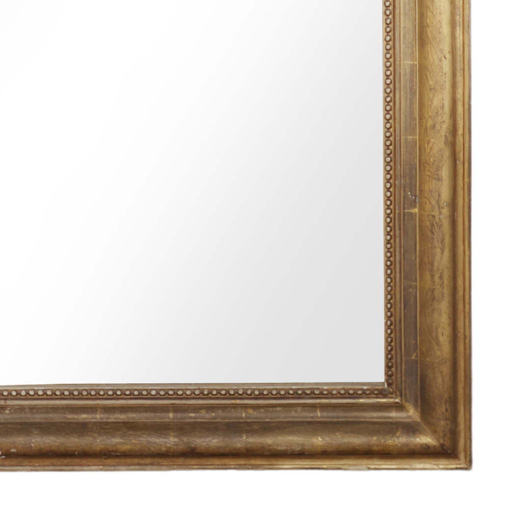 Large 1700s French Giltwood Mirror