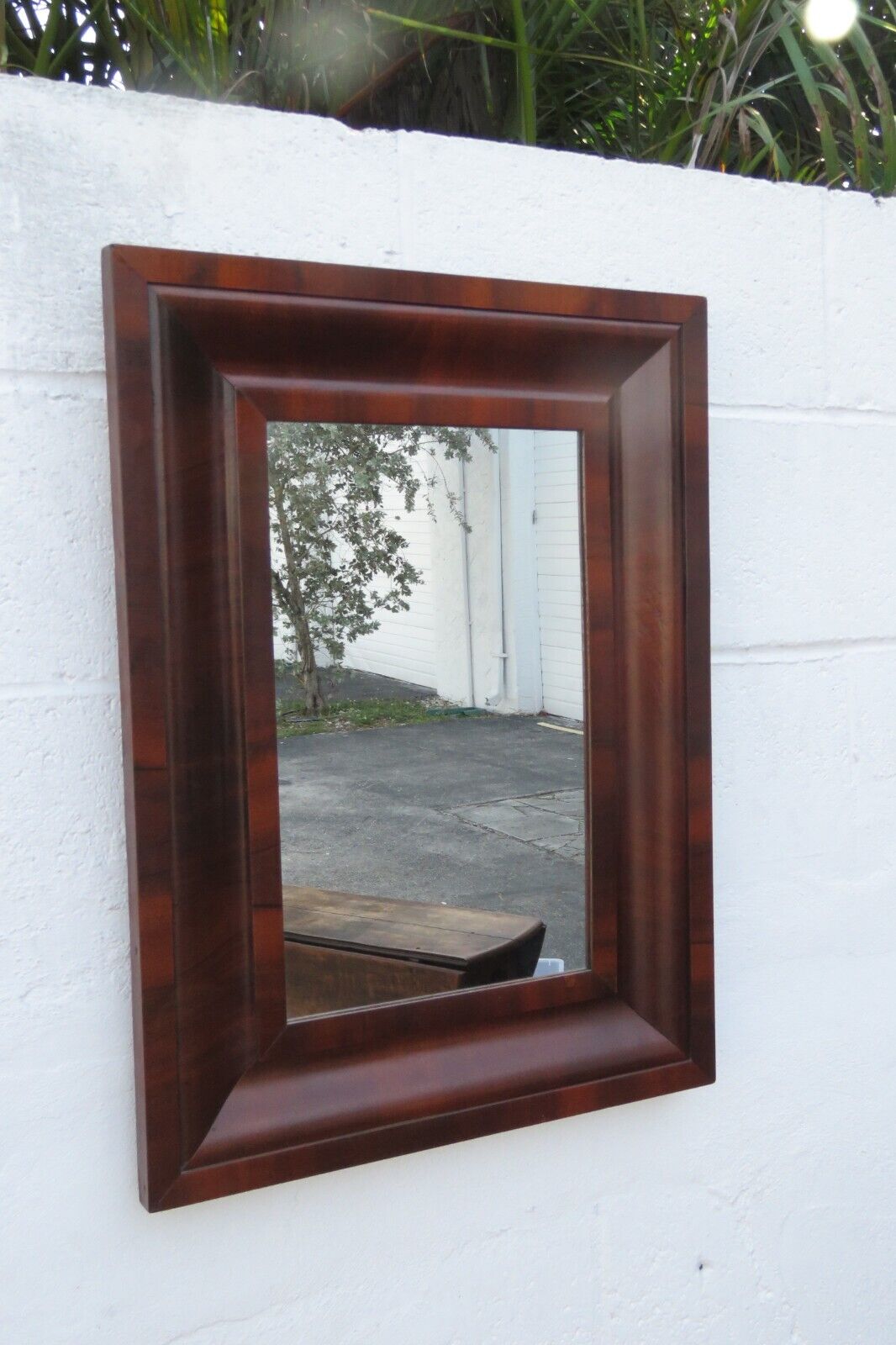 Empire Flame Mahogany Vanity Bathroom Mirror - Late 1800s
