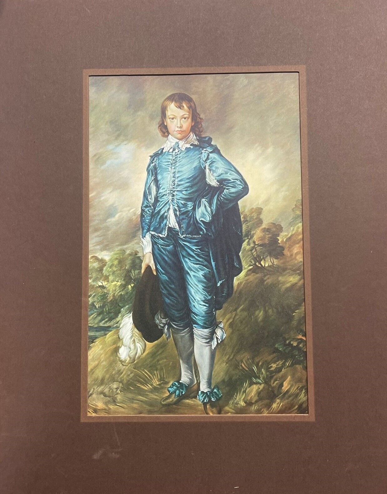 1700s Blue Boy Art Print Ancient Wall Decor