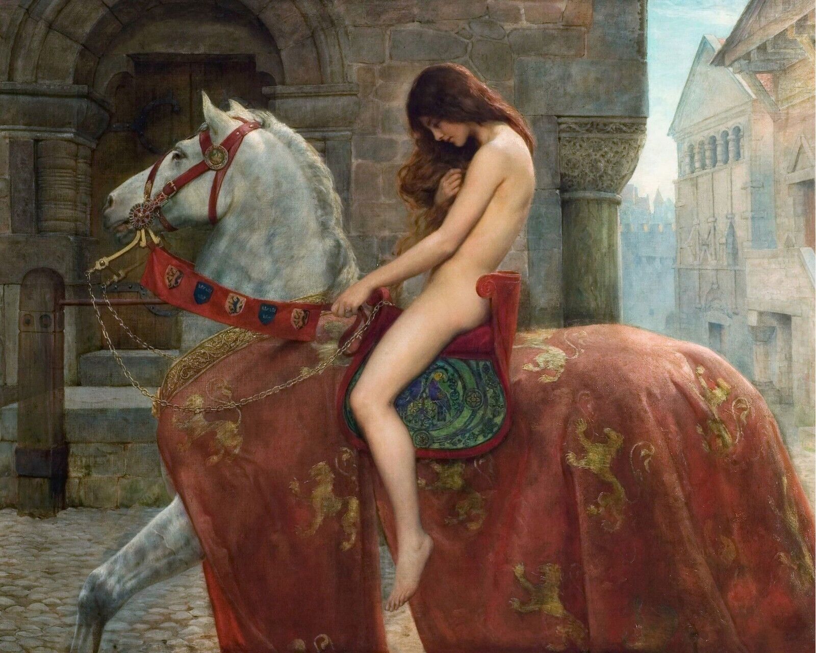 1800s Lady Godiva Pre-Raphaelite Giclee Print