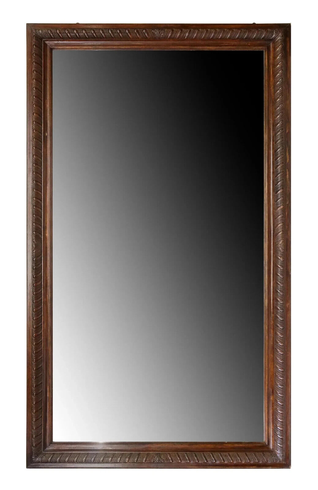Monumental Italian Wood-Framed Antique Mirror 1800s 106" x 62.5