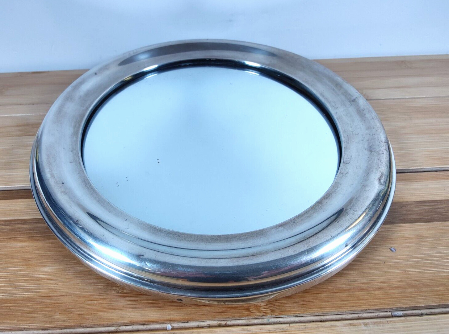 11.5" Sterling Mirror Lion Anchor Mark, Birmingham 1800's