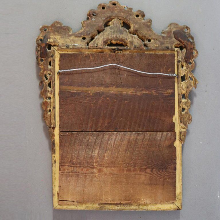 18th Century French Rococo Giltwood Wall Mirror