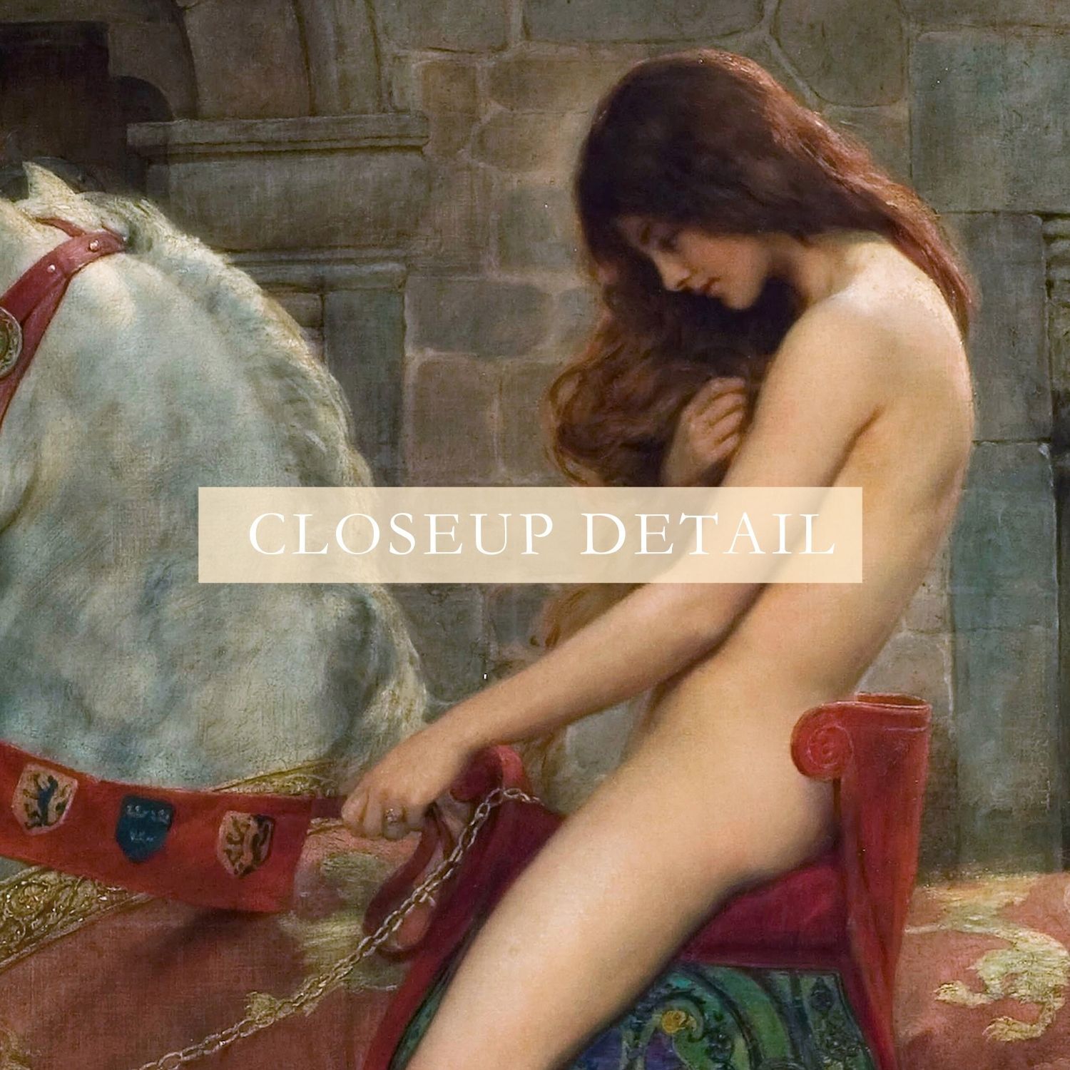 1800s Lady Godiva Pre-Raphaelite Giclee Print