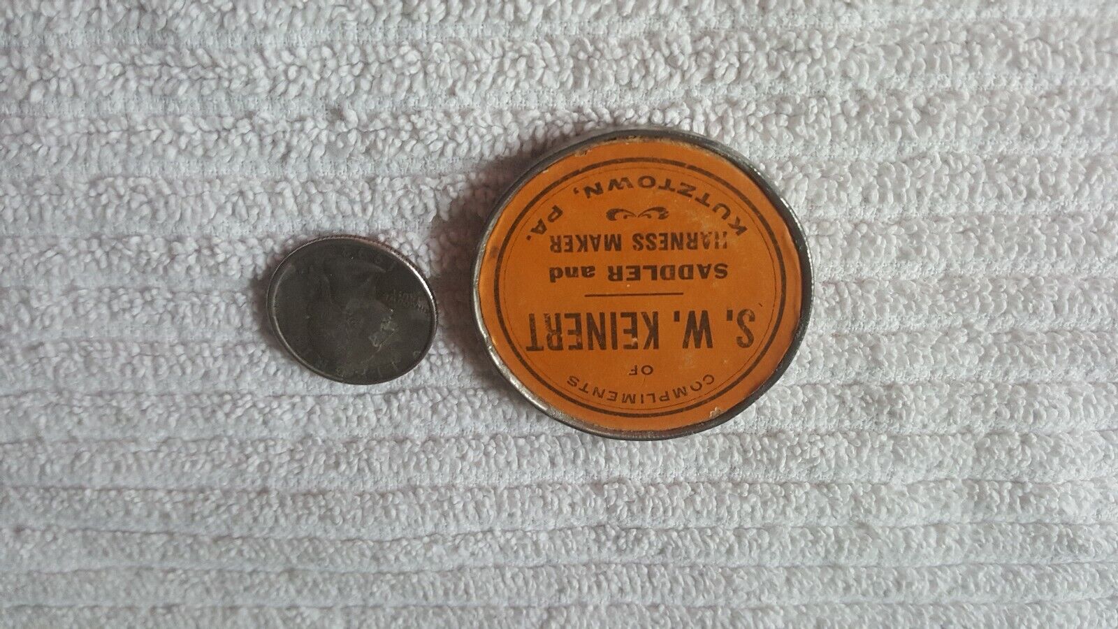 1800s Pocket Mirror by S. W. KEINERT KUTZTOWN