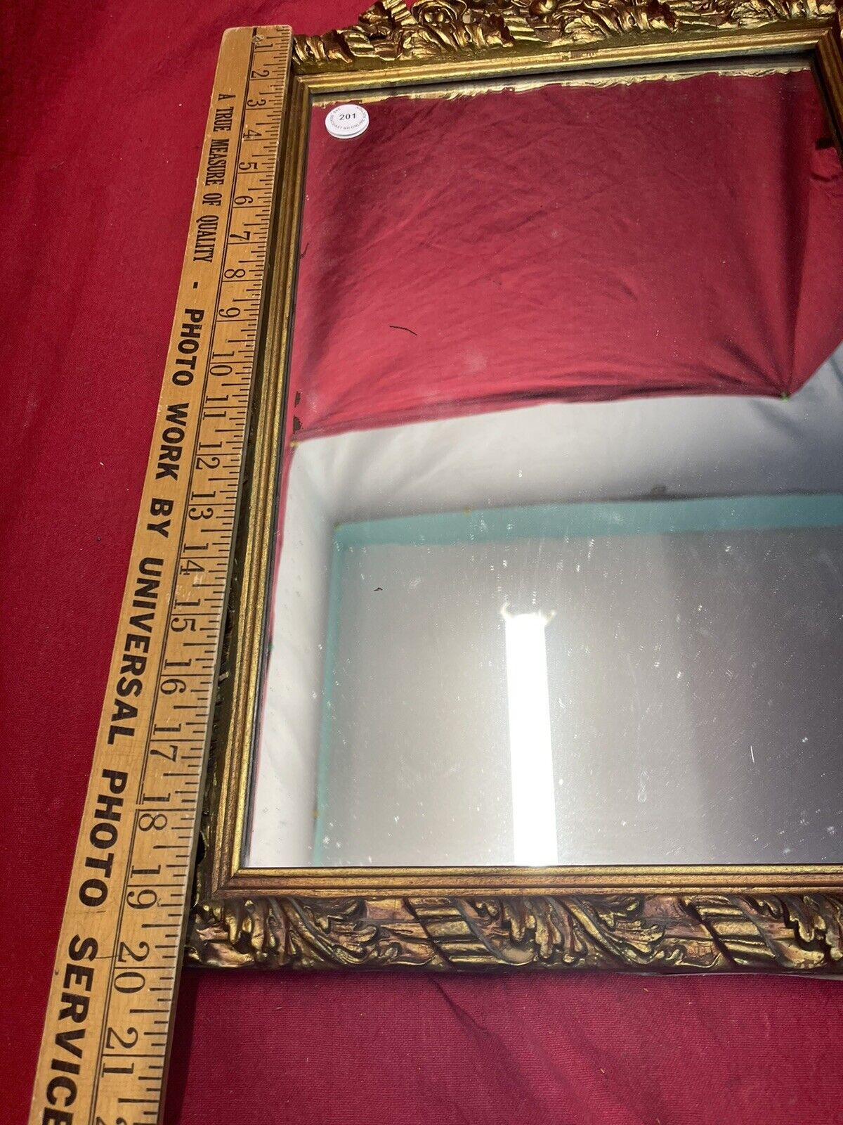 Gold Gilt 1900s Era Picture Frame Mirror Antique