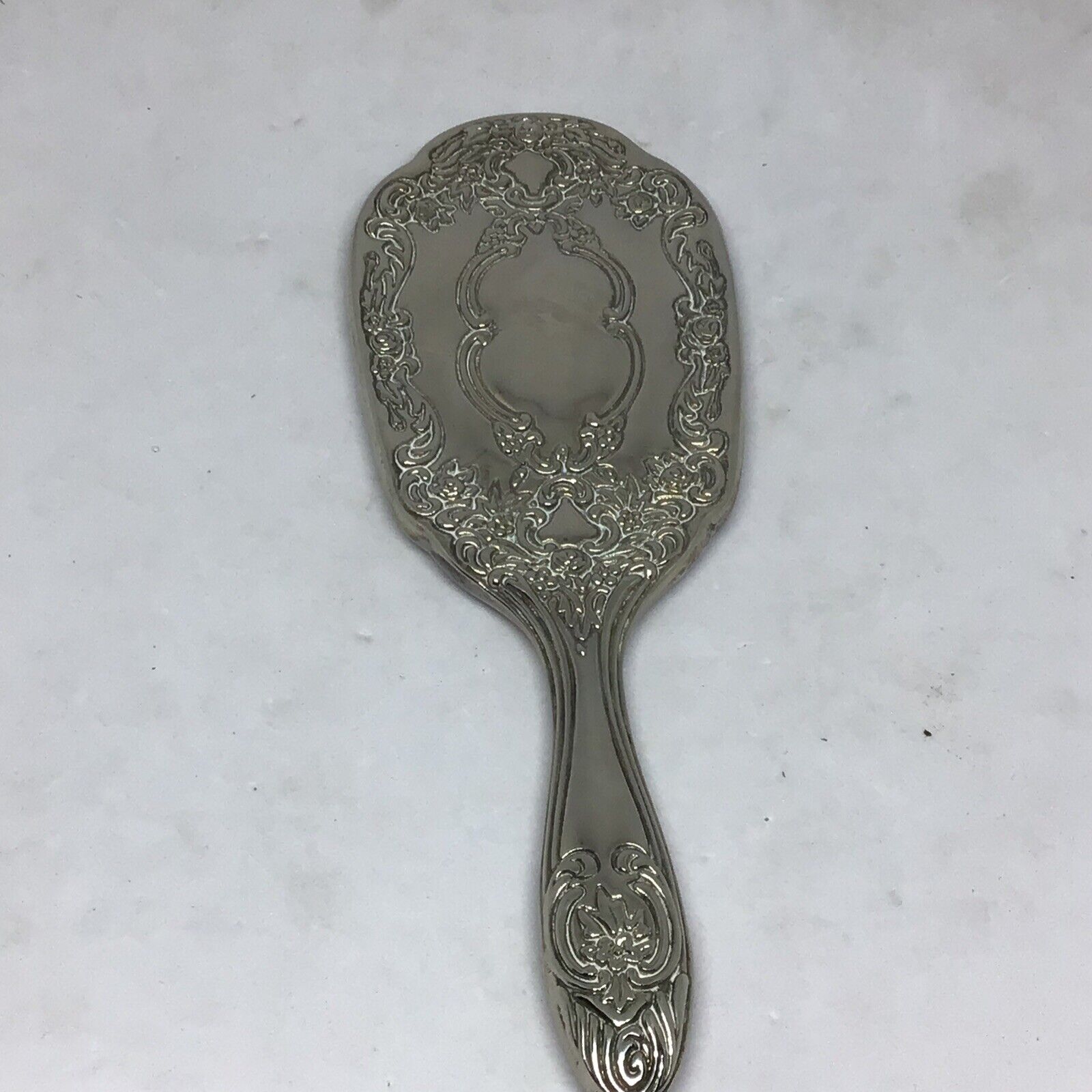 Rare Late 1800's 8in Silver Handheld Vanity Mirror