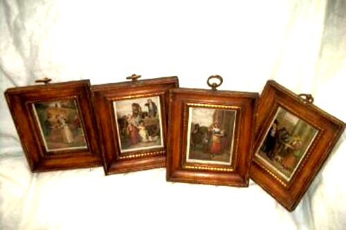Set of 4 Vintage Cries of London Engravings