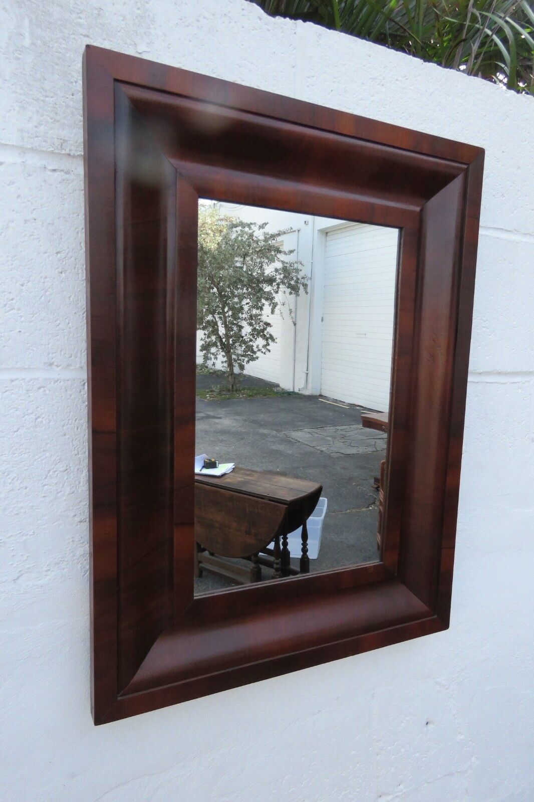 Empire Flame Mahogany Vanity Bathroom Mirror - Late 1800s