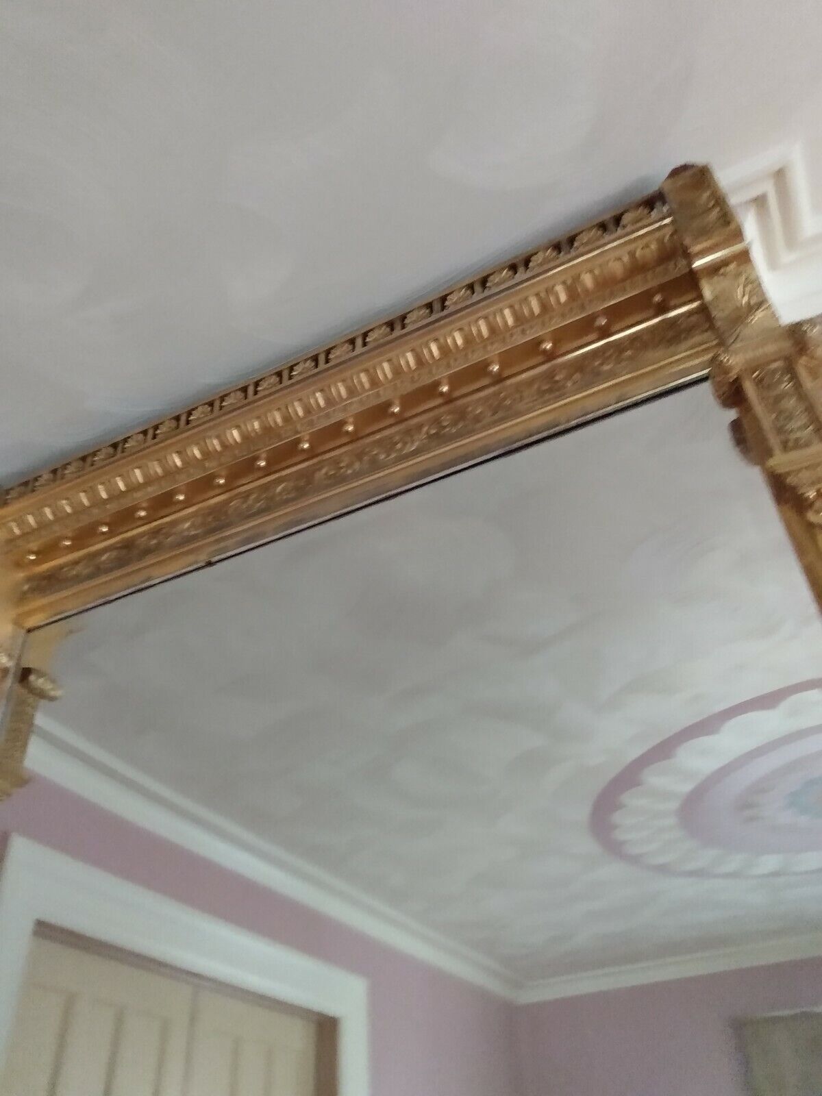 Victorian Gold Framed Mirror from Late 1800s-1900s