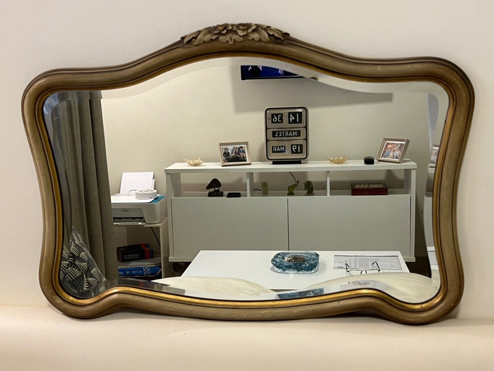 French Provenzal Beveled Glass Mirror - Early 1900s