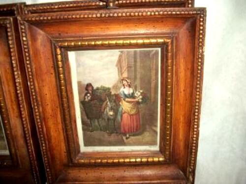 Set of 4 Vintage Cries of London Engravings