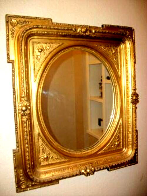 Italian Gilt Wood Gesso Wall Mirror Neoclassical France