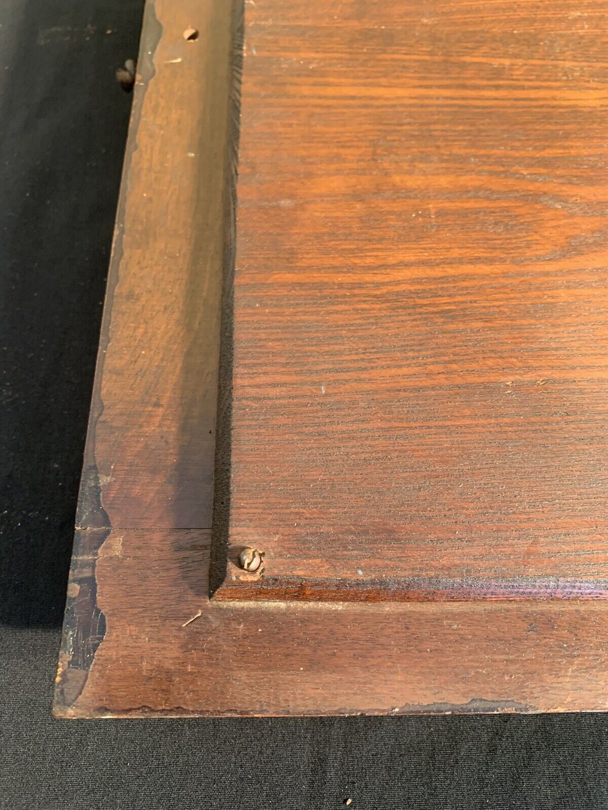 1900's Wooden Frame Beveled Mirror with Hinged Door