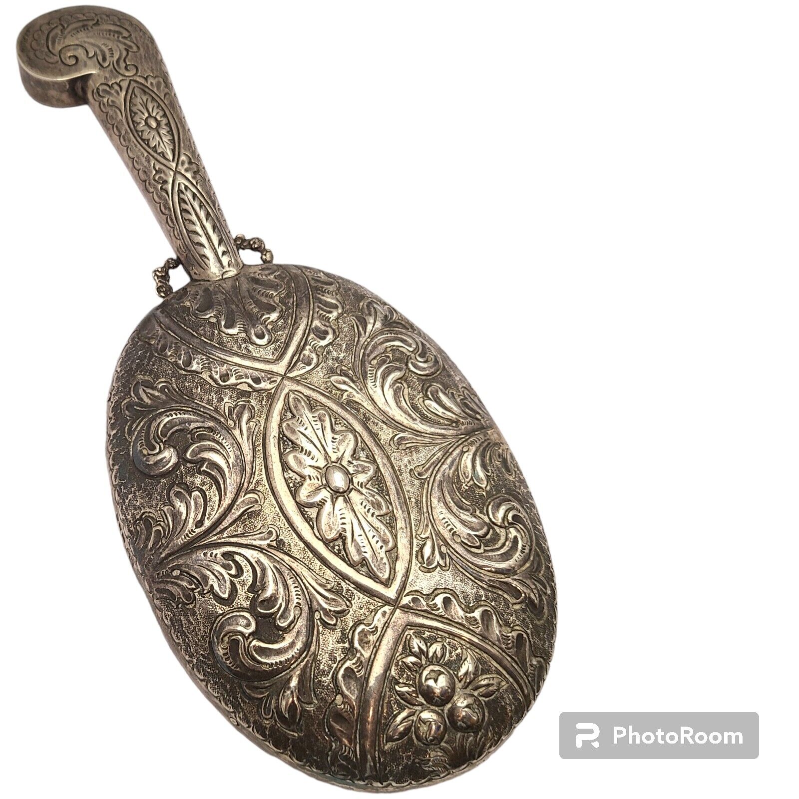 Art Nouveau Hand Mirror Birmingham/W.Clark Sterling Silver