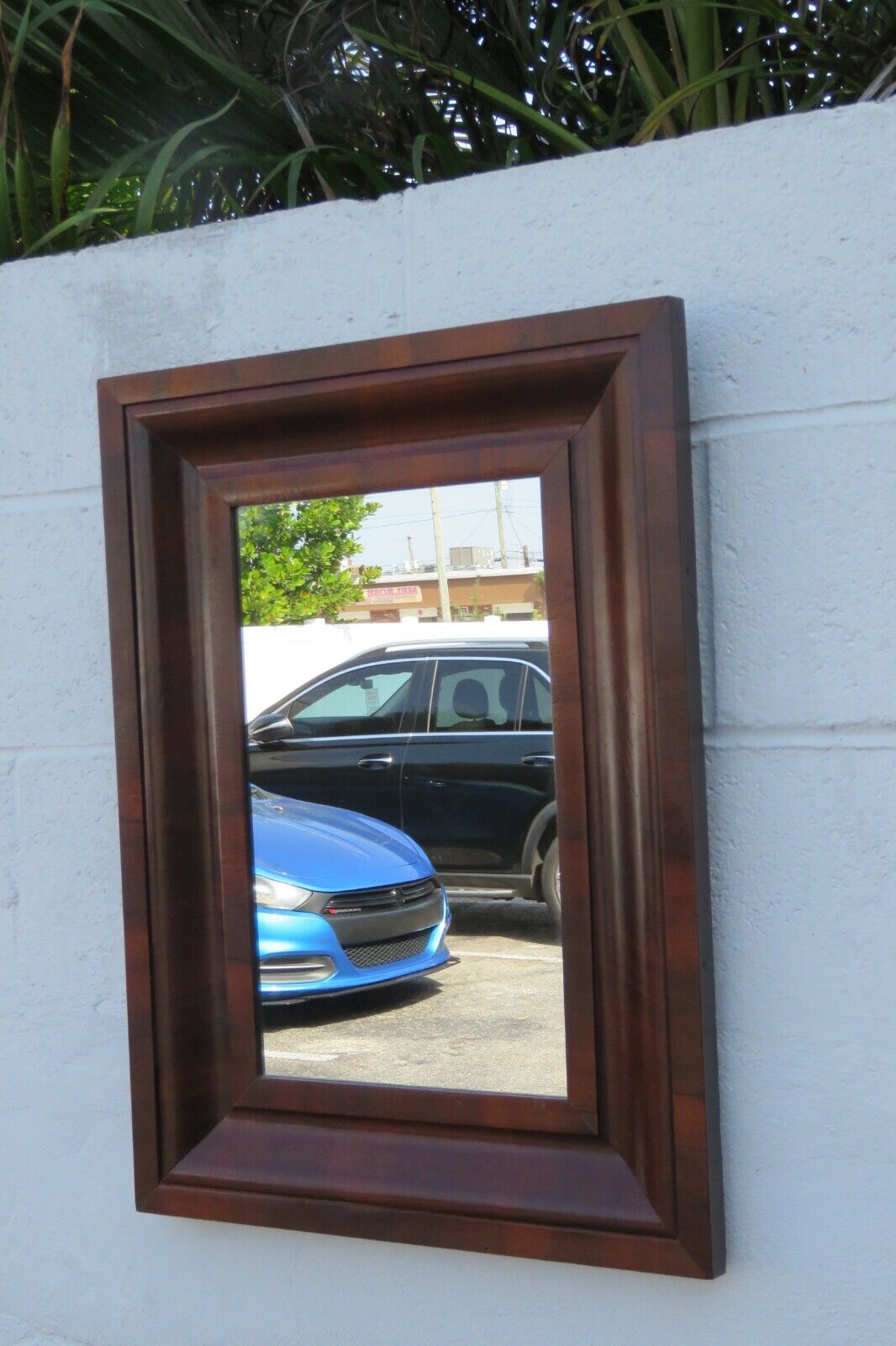 Empire Flame Mahogany Vanity Bathroom Mirror - Late 1800s