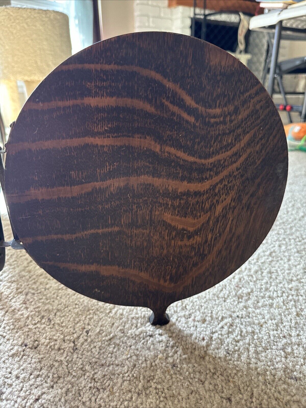 1800s-1900s Antique Wooden Tri-Folding Shaving Mirror