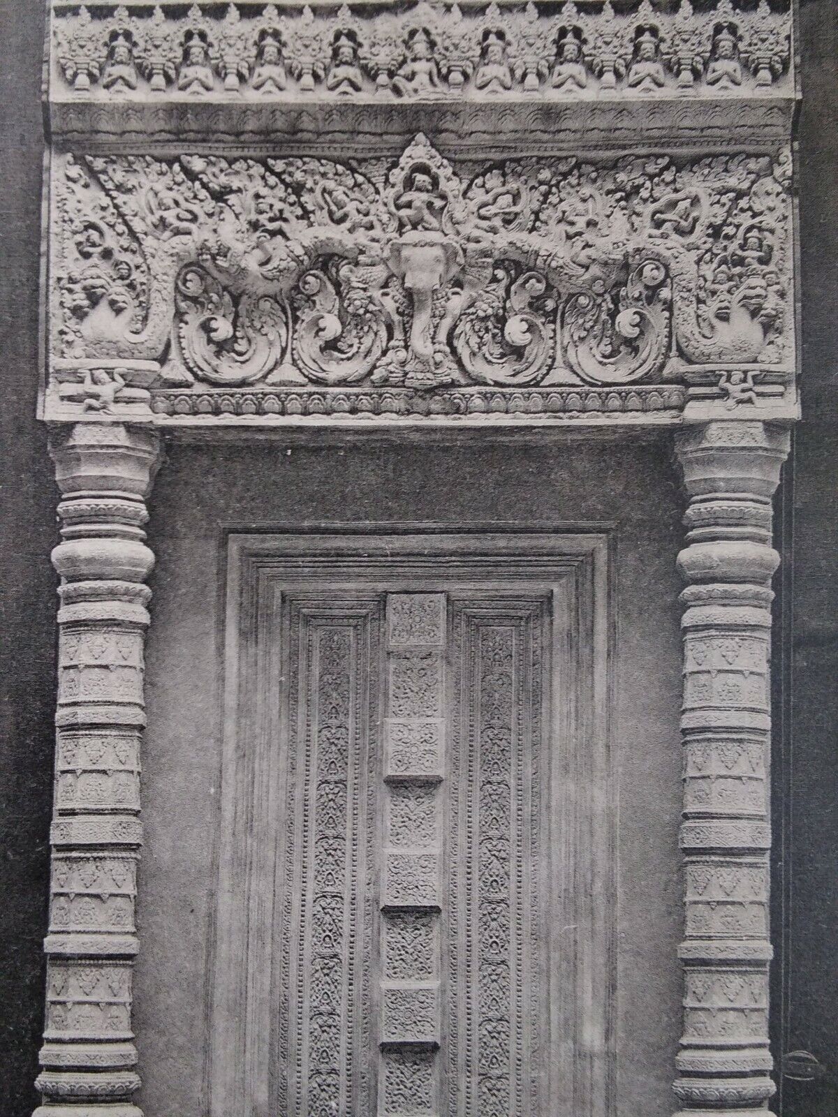 Rare Antique France Postcard Early 1900s Paris Door Elephant